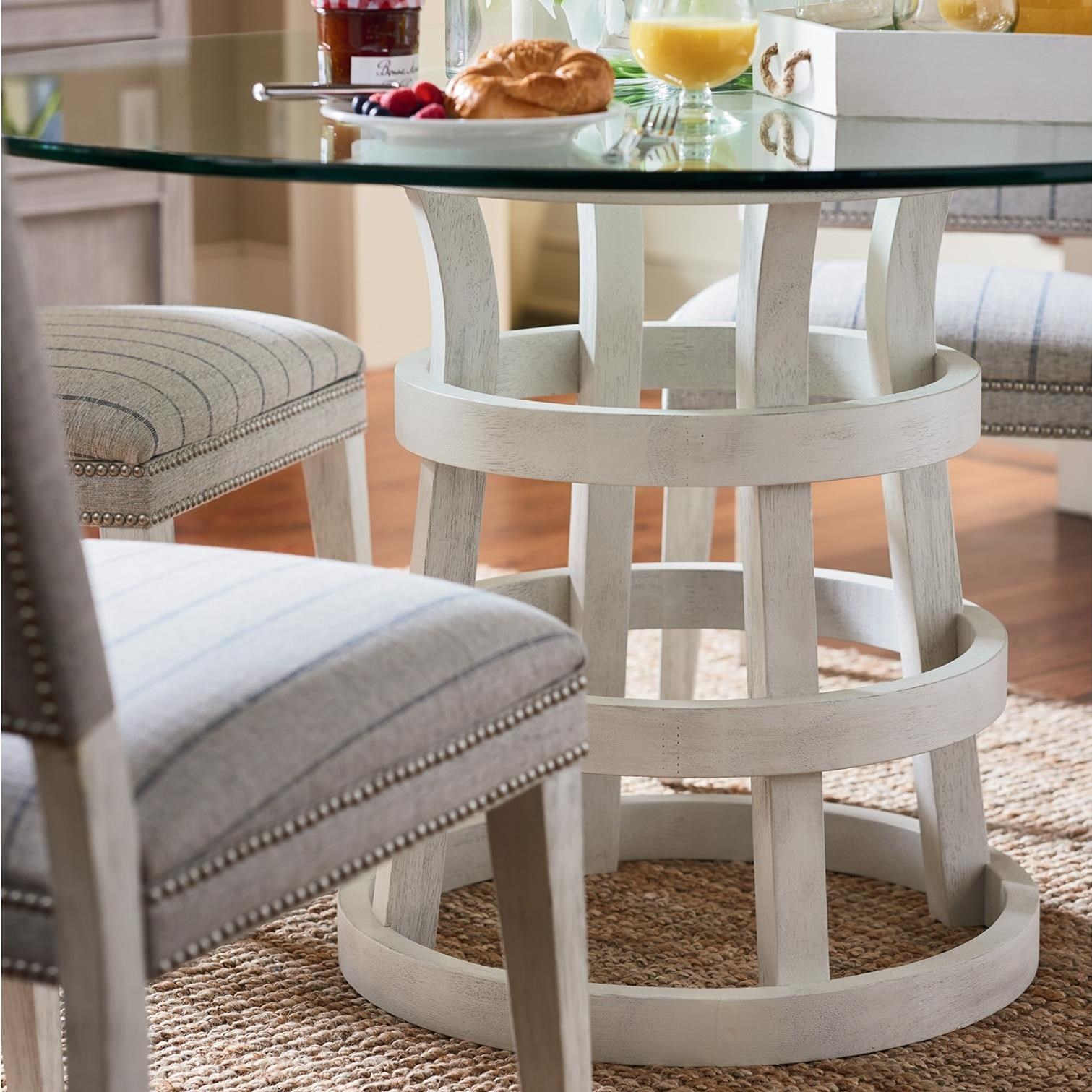 Coastal round dining shop table and chairs
